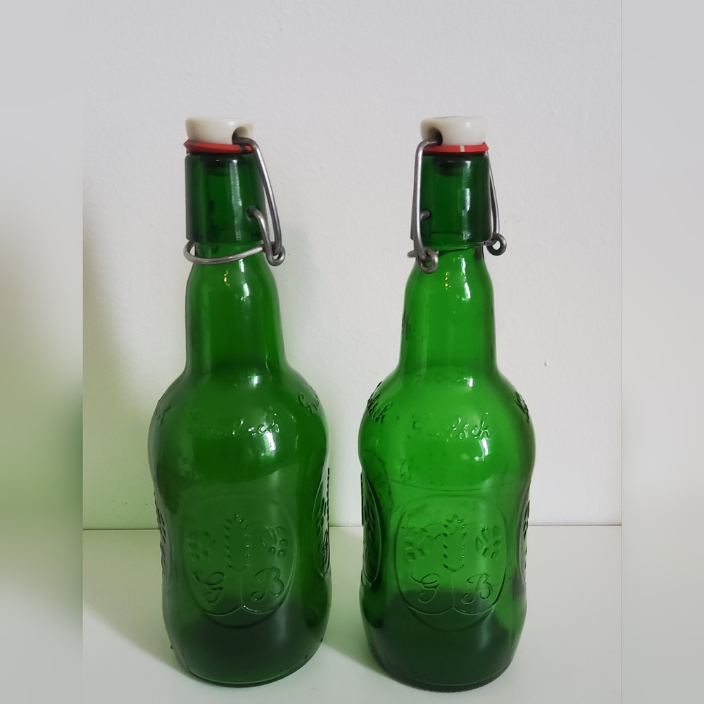 Vintage Grolsch Beer Bottle set of two